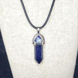 Lapis lazuli double point necklace